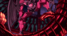 a cartoon drawing of a monster with wings and a huge mouth