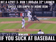Victor Reyes Hit A Homerun GIF - Victor Reyes Hit A Homerun If You Suck At Baseball GIFs