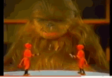 a chewbacca appears in the background of a cartoon