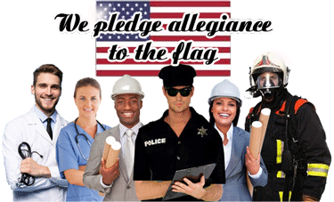 America Flag Pledge Of Allegiance Sticker - America Flag Pledge Of Allegiance Fireman Stickers