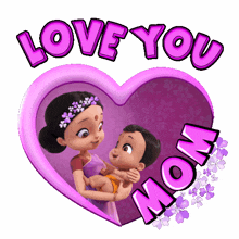 Love You Mom Bheem GIF - Love You Mom Bheem Mighty Little Bheem GIFs