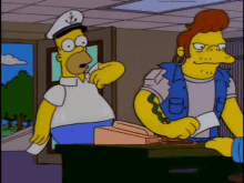 The Simpsons Homer Simpson GIF - The Simpsons Homer Simpson Cutting In Line GIFs