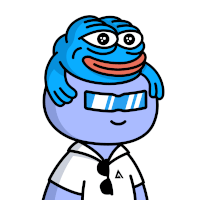 a cartoon character wearing sunglasses and a shirt with a triangle on it