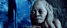 Gollum Lord Of The Rings GIF - Gollum Lord Of The Rings Not Listening GIFs