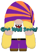 Gnome Get Well Soon Sticker