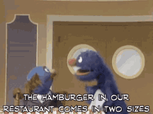 muppets sesame street hamburger grover