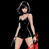 a man and a woman kissing in a cartoon