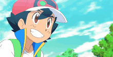a cartoon character wearing a hat and smiling