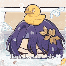 a drawing of a person with a rubber duck on their head and the words ratio loves ica only