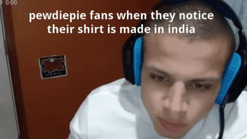 Fans Made In India GIF - Pewdiepie Fans Made In India Angry - Discover GIFs