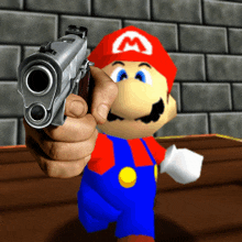 Mario 64 Gun GIF