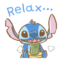tea relax calm down chill down stitch