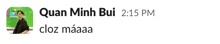 a message from quan minh bui 2:15 pm