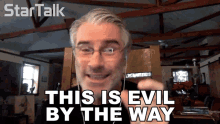 This Is Evil By The Way Gary Oreilly GIF - This Is Evil By The Way Gary Oreilly Startalk GIFs