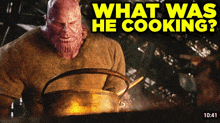 What Was He Cooking Thanos GIF