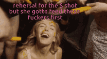 Hungry Rehearsal For The Money Shot GIF - Hungry Rehearsal For The Money Shot But She Gotta Feed These Fuckers First GIFs