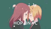 Hop On Vc Kissing GIF - Hop On Vc Kissing Yuri GIFs