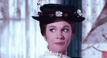 Mary Poppins Cheeky GIF - Mary Poppins Cheeky Julie Andrews GIFs
