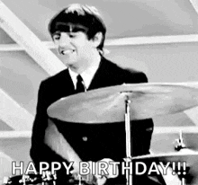 The Beatles Ringo Starr GIF - The Beatles Ringo Starr Drummer GIFs