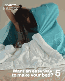 Want An Easy Way To Make Your Bed Sleep Hacks GIF - Want An Easy Way To Make Your Bed Sleep Hacks Annoyed GIFs
