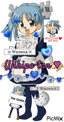 a cartoon of a girl holding a sign that says " the game "