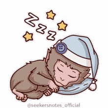 seekers notes mytona sleep sleeping monkey