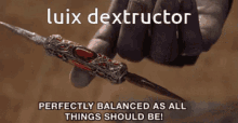 Luix Dextructor Perfectrly Balanced GIF - Luix Dextructor Perfectrly Balanced Thanos GIFs