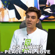 As Always Peace And Love Jake Lyon GIF