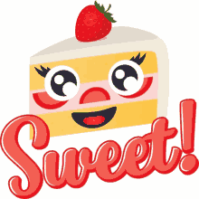 sweet sweet n sassy joypixels slice of cake strawberry shortcake