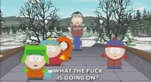 what the fuck is going on kenny mccormick eric cartman stan marsh adult stan marsh