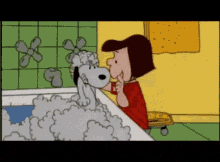 Snoopy Bath GIF - Snoopy Bath Bath Time GIFs