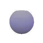 a 3d rendering of a white object with a purple door .