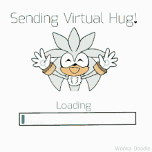 Silver The Hedgehog Virtual Hug GIF - Silver The Hedgehog Virtual Hug Wholesome GIFs