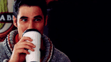 Glee Blaine Anderson GIF - Glee Blaine Anderson Coffee GIFs
