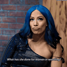 Sasha Banks What Has She Done For Women In Wrestling GIF - Sasha Banks What Has She Done For Women In Wrestling Wwe GIFs