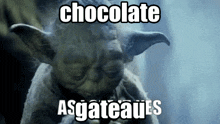 Yoda Chocolate GIF - Yoda Chocolate Gateau GIFs