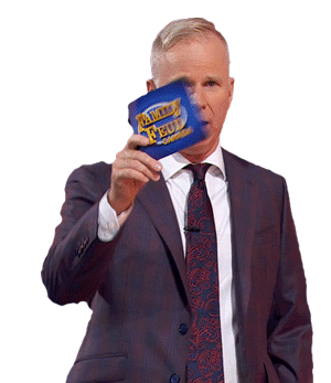 Survey Says Gerry Dee Sticker - Survey Says Gerry Dee Family Feud Canada Stickers