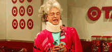 Target GIF - Neck Brace Laughing Old Woman GIFs