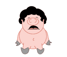 afro pig pig piggy crying cry