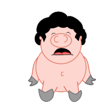 Afro Pig Pig Sticker - Afro Pig Pig Piggy Stickers