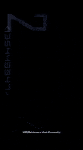 a logo for m2c maintenance music community is on a black background