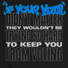 If Your Vote Dont Matter They Wouldnt Be Trying So Hard GIF - If Your Vote Dont Matter They Wouldnt Be Trying So Hard To Keep You From Voting GIFs