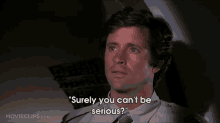 He Is Serious, And His Name Isn'T Shirley. GIF - Airplane Robert Hays Leslie Nielsen GIFs