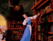 library beauty and the beast meme