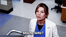 Greys Anatomy Meredith Grey GIF - Greys Anatomy Meredith Grey Mocha Latte GIFs