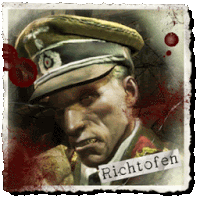 a picture of a man in a military uniform with richtofen written on it