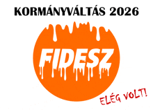 an orange circle with the word fidesz written inside of it