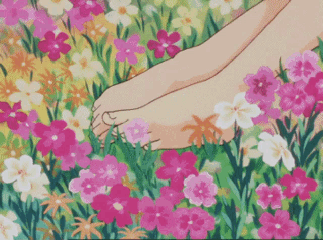 Pink Animated GIF  Anime flower Anime scenery Aesthetic anime