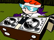 a cartoon of dexter from cartoon network