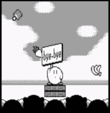 Kirby Kirby Bye GIF - Kirby Kirby Bye Gameboy GIFs